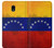 S2974 ベネズエラサッカー Venezuela Football Soccer Map Flag Samsung Galaxy J3 (2018) バックケース、フリップケース・カバー