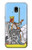 S3068 タロットカード ソードの女王 Tarot Card Queen of Swords Samsung Galaxy J3 (2018) バックケース、フリップケース・カバー