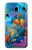 S3227 水中の世界の漫画 Underwater World Cartoon Samsung Galaxy J3 (2018) バックケース、フリップケース・カバー