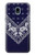 S3357 ネイビーブルーバンダナパターン Navy Blue Bandana Pattern Samsung Galaxy J3 (2018) バックケース、フリップケース・カバー