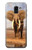 S0310 アフリカゾウ African Elephant Samsung Galaxy J6 (2018) バックケース、フリップケース・カバー