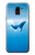 S0843 シロナガスクジラ Blue Whale Samsung Galaxy J6 (2018) バックケース、フリップケース・カバー