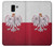 S3005 ポーランドサッカー Poland Football Soccer Flag Samsung Galaxy J6 (2018) バックケース、フリップケース・カバー