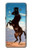 S0934 黒野生馬 Wild Black Horse Samsung Galaxy A8 (2018) バックケース、フリップケース・カバー