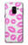 S2214 ピンクの唇のキス Pink Lips Kisses Samsung Galaxy A8 (2018) バックケース、フリップケース・カバー
