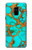 S2688 アクアターコイズ宝石グラフィックプリント Aqua Copper Turquoise Gemstone Graphic Printed Samsung Galaxy A8 (2018) バックケース、フリップケース・カバー