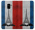 S2859 ヴィンテージフランスの旗エッフェル塔 Vintage France Flag Eiffel Tower Samsung Galaxy A8 (2018) バックケース、フリップケース・カバー