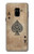 S2928 ヴィンテージスペードのエースカード Vintage Spades Ace Card Samsung Galaxy A8 (2018) バックケース、フリップケース・カバー