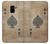 S2928 ヴィンテージスペードのエースカード Vintage Spades Ace Card Samsung Galaxy A8 (2018) バックケース、フリップケース・カバー