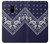 S3357 ネイビーブルーバンダナパターン Navy Blue Bandana Pattern Samsung Galaxy A8 (2018) バックケース、フリップケース・カバー