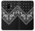 S3363 黒バンダナ Bandana Black Pattern Samsung Galaxy A8 (2018) バックケース、フリップケース・カバー