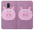 S3269 豚の漫画 Pig Cartoon Samsung Galaxy A6 (2018) バックケース、フリップケース・カバー