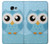 S3029 かわいい青いフクロウ Cute Blue Owl Samsung Galaxy A5 (2017) バックケース、フリップケース・カバー