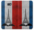 S2859 ヴィンテージフランスの旗エッフェル塔 Vintage France Flag Eiffel Tower Samsung Galaxy J7 Prime (SM-G610F) バックケース、フリップケース・カバー