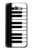 S3078 黒と白のピアノキーボード Black and White Piano Keyboard Samsung Galaxy J7 Prime (SM-G610F) バックケース、フリップケース・カバー