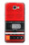 S3204 レッドカセットレコーダーグラフィック Red Cassette Recorder Graphic Samsung Galaxy J7 Prime (SM-G610F) バックケース、フリップケース・カバー