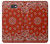 S3355 赤バンダナパターン Bandana Red Pattern Samsung Galaxy J7 Prime (SM-G610F) バックケース、フリップケース・カバー