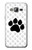 S2355 動物ポウあしあと Paw Foot Print Samsung Galaxy J3 (2016) バックケース、フリップケース・カバー
