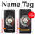 S0059 レトロなダイヤル式の電話ダイヤル Retro Rotary Phone Dial On Motorola Moto G7 Power バックケース、フリップケース・カバー