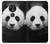 S1072 パンダ Panda Bear Motorola Moto G7 Power バックケース、フリップケース・カバー