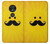 S1145 黄色の口ひげ Yellow Mustache Sun Motorola Moto G7 Power バックケース、フリップケース・カバー