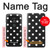 S2299 黒い水玉 Black Polka Dots Motorola Moto G7 Power バックケース、フリップケース・カバー