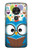 S2521 可愛いオタクフクロウ漫画 Cute Nerd Owl Cartoon Motorola Moto G7 Power バックケース、フリップケース・カバー