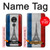 S2859 ヴィンテージフランスの旗エッフェル塔 Vintage France Flag Eiffel Tower Motorola Moto G7 Power バックケース、フリップケース・カバー