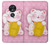 S3025 招き猫 Pink Maneki Neko Lucky Cat Motorola Moto G7 Power バックケース、フリップケース・カバー