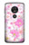 S3036 ピンクフラワーフローラ Pink Sweet Flower Flora Motorola Moto G7 Power バックケース、フリップケース・カバー