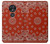 S3355 赤バンダナパターン Bandana Red Pattern Motorola Moto G7 Power バックケース、フリップケース・カバー