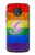 S2899 レインボーLGBTゲイプライド旗 Rainbow LGBT Gay Pride Flag Motorola Moto G6 バックケース、フリップケース・カバー