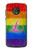 S2900 レインボーLGBTレズビアンプライド旗 Rainbow LGBT Lesbian Pride Flag Motorola Moto G6 バックケース、フリップケース・カバー