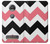 S1849 ピンクブラックシェブロンジグザグ Pink Black Chevron Zigzag Motorola Moto Z2 Play, Z2 Force バックケース、フリップケース・カバー