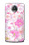 S3036 ピンクフラワーフローラ Pink Sweet Flower Flora Motorola Moto Z2 Play, Z2 Force バックケース、フリップケース・カバー