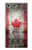 S2490 カナダメープルリーフ旗 Canada Maple Leaf Flag Texture Sony Xperia XZ Premium バックケース、フリップケース・カバー