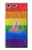 S2900 レインボーLGBTレズビアンプライド旗 Rainbow LGBT Lesbian Pride Flag Sony Xperia XZ Premium バックケース、フリップケース・カバー