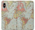 S3418 ヴィンテージの世界地図 Vintage World Map iPhone X, iPhone XS バックケース、フリップケース・カバー