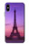 S3447 エッフェルパリの夕日 Eiffel Paris Sunset iPhone X, iPhone XS バックケース、フリップケース・カバー