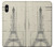 S3474 エッフェル建築図面 Eiffel Architectural Drawing iPhone X, iPhone XS バックケース、フリップケース・カバー