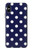 S3533 ブルーの水玉 Blue Polka Dot iPhone X, iPhone XS バックケース、フリップケース・カバー