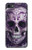 S3582 紫の頭蓋骨 Purple Sugar Skull iPhone 7, iPhone 8 バックケース、フリップケース・カバー