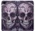 S3582 紫の頭蓋骨 Purple Sugar Skull iPhone 5 5S SE バックケース、フリップケース・カバー