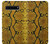 S3365 黄パイソンの皮膚 グラフィックプリント Yellow Python Skin Graphic Print Samsung Galaxy S10 5G バックケース、フリップケース・カバー