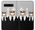 S3557 黒いスーツのクマ Bear in Black Suit Samsung Galaxy S10 5G バックケース、フリップケース・カバー