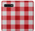 S3535 レッドギンガム Red Gingham Samsung Galaxy S10 Plus バックケース、フリップケース・カバー