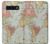 S3418 ヴィンテージの世界地図 Vintage World Map Samsung Galaxy S10 バックケース、フリップケース・カバー
