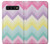 S3514 虹色ジグザグ Rainbow Zigzag Samsung Galaxy S10 バックケース、フリップケース・カバー