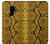 S3365 黄パイソンの皮膚 グラフィックプリント Yellow Python Skin Graphic Print Samsung Galaxy S9 Plus バックケース、フリップケース・カバー