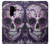 S3582 紫の頭蓋骨 Purple Sugar Skull Samsung Galaxy S9 Plus バックケース、フリップケース・カバー